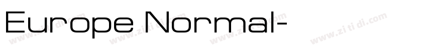 Europe Normal字体转换